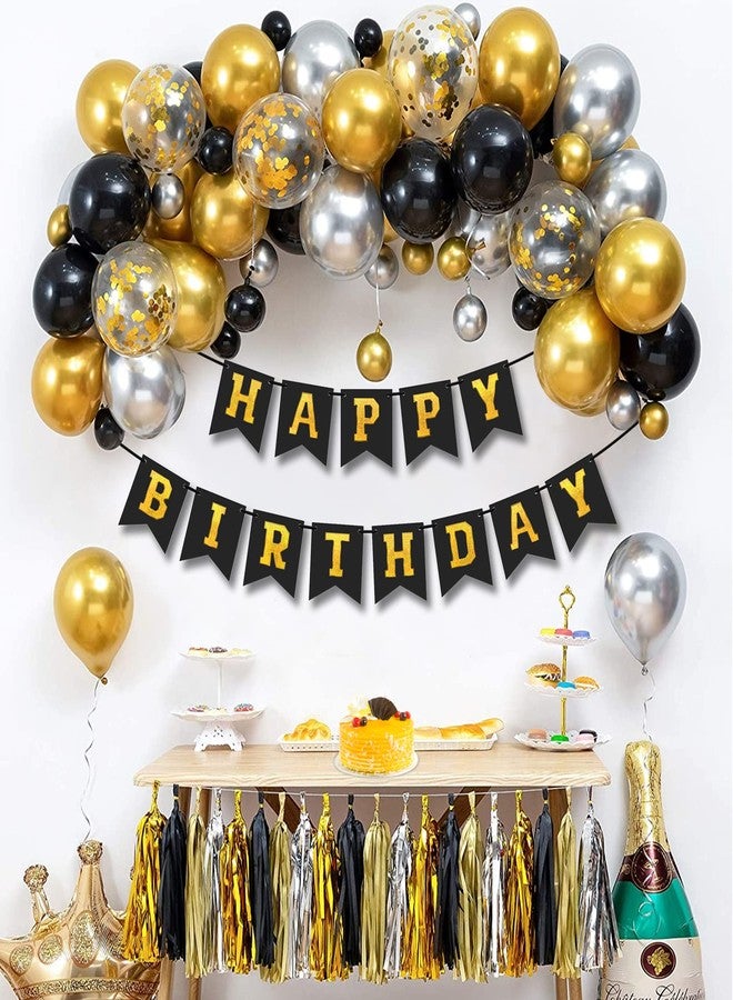Arnavira Happy Birthday Banner/Bunting with Holographic 3d Effect For Kids, Boys, Girls, Wife, Husband Birthday Celebration Party (Yellow) - Image 4